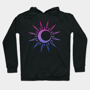 Bisexual Celestial Spiritual Bi Pride Flag Sun Moon Boho Yoga Hoodie